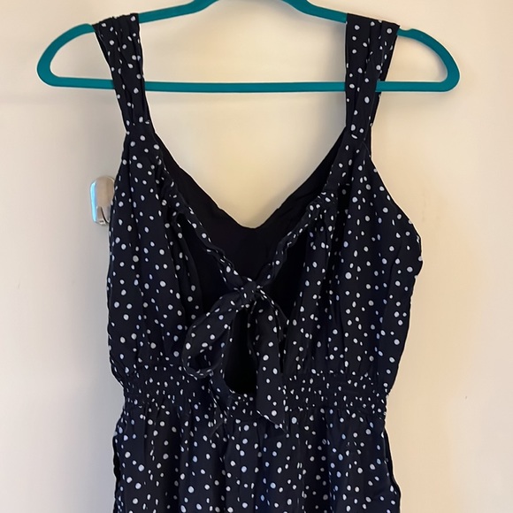 Spotted wide leg LOFT jumpsuit - Picture 3 of 5